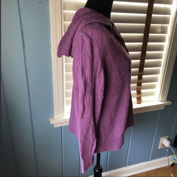 EUC VTG 90s / Y2K Quirky Retro Eclectic Knit Sweater Hoodie - Picture 7 of 11